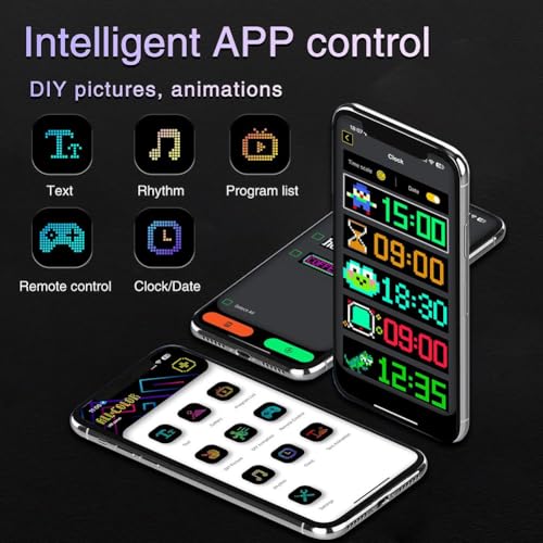 2 шт. Devil Eye Lights для автомобиля, большой программируемый гибкий автомобильный светодиодный дисплей, гибкий дисплей Bluetooth с настраиваемой прокруткой текста,