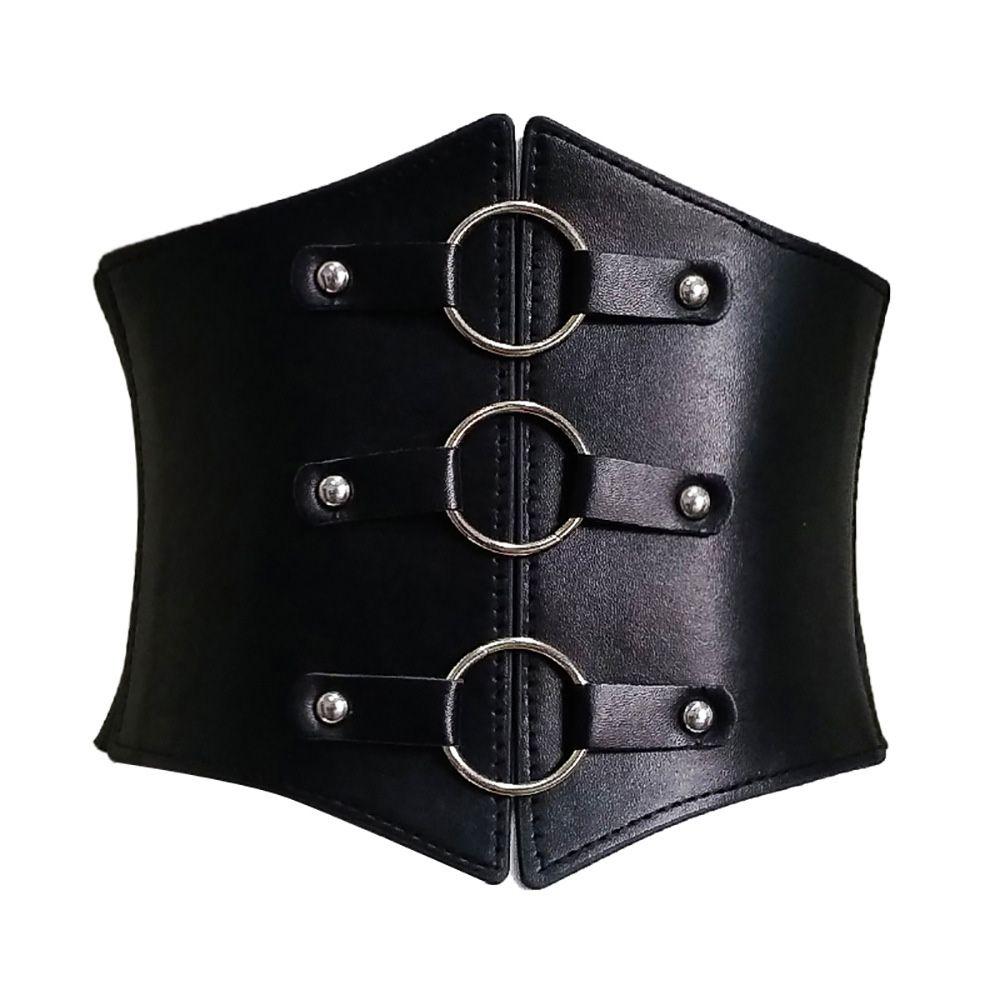 Supplies Corset PU Leather Women Accessories Elastic Buckle Girdle Waistband Wide Waist Belt