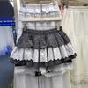Корейская юбка-пачка из кружева с клетчатой полоской, замедляющая старение, летняя юбка-брюки А-образного кроя с защитой от облегания