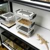 Кормушка для рептилий Прозрачный акриловый ящик для кормления мучными червями для ящериц хамелеонов мучных червей сверчков тараканов дубия
