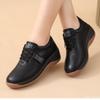 Fashion Spring  Autumn New Women's Shoes Comfortable Slope Heel White Shoes Soft Soled Versatile Sports Leisure Single Shoes