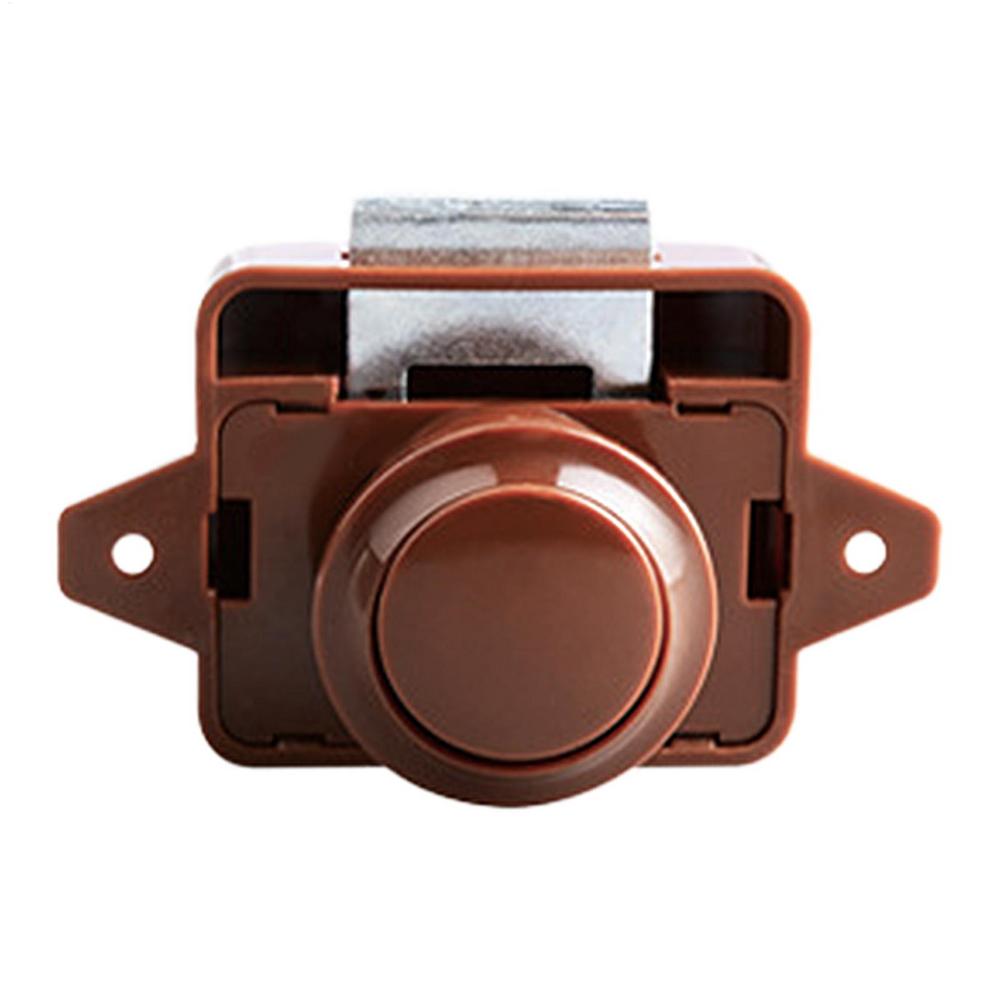 RV Drawer Push Latch Metal Campers Cupboard Push Button RV Compartment Latch Catches Locks for Campers Caravan Yacht Boat