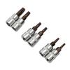 6pcs 1/4 Inch 6.35mm Hex Torx Screwdriver Bit Set T10 T15 T20 T25 T30 T40 S2+chrome Vanadium Steel Drive Socket Hand Tools