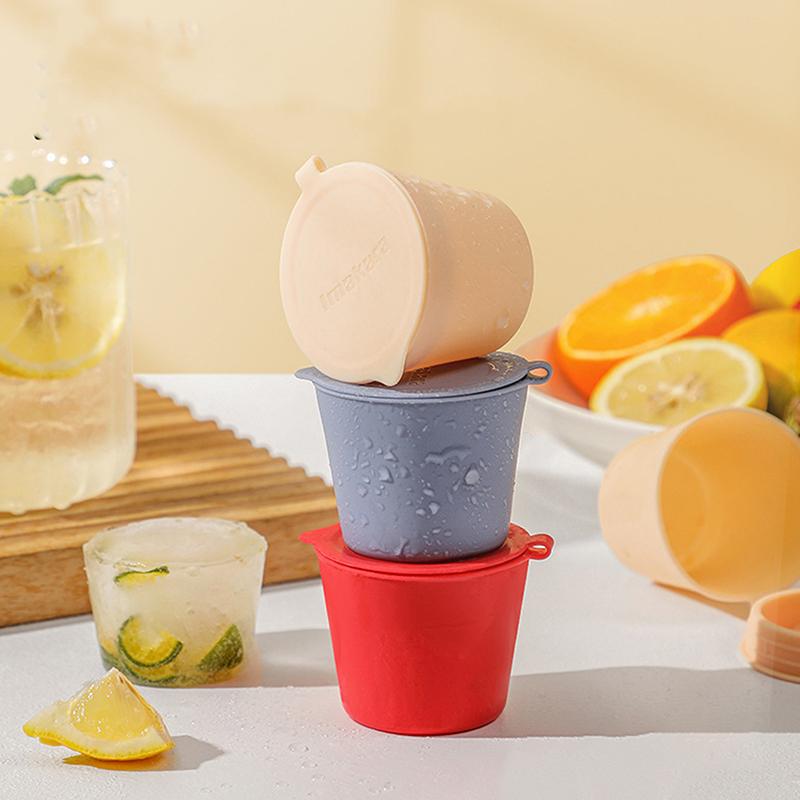 3 шт./набор силиконовых формочек для льда, быстрозамораживающая силиконовая форма для льда, креативный цилиндр для льда, ведерко для виски и пива