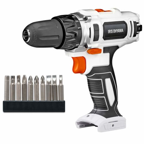 IRIS OHYAMA Rechargeable Electric Screwdriver 10.8V Main Unit Only Easy To Use by Men and Women of All Ages Lightweight & Speed Adjustment Function Ea