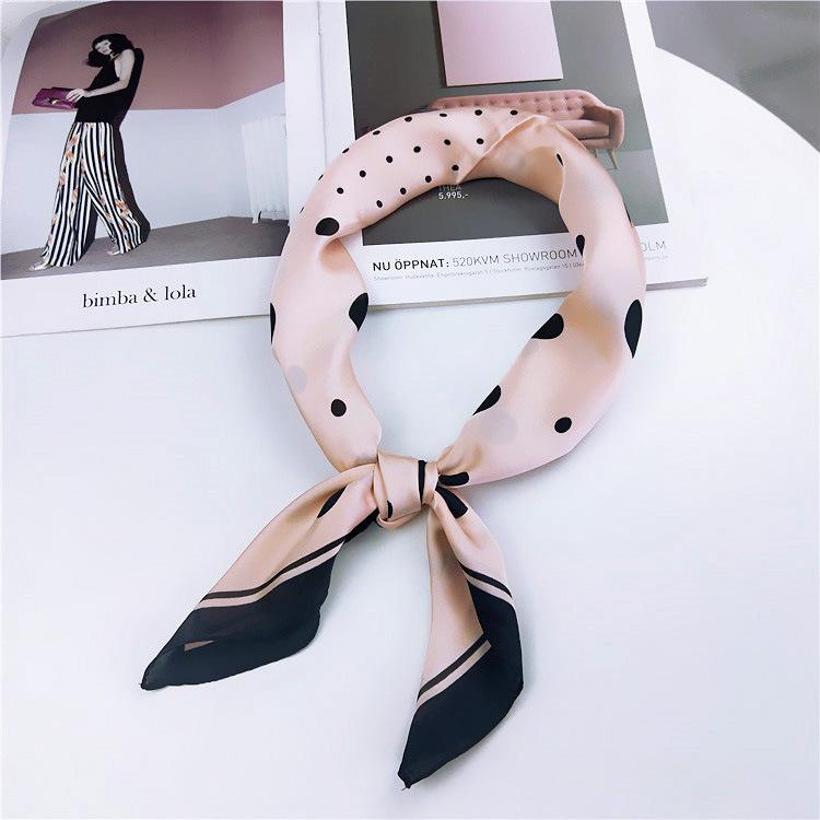 Модный декоративный шарф, повязка для волос, резинка для волос 70, маленький квадратный шарф, шелковый шарф, женский весенне-осенний универсальный маленький шарф, профессиональный шарф