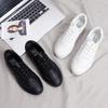 Fashion New Low Platform Sneakers Women Shoes Female Pu Leather Walking Sneakers Loafers White Flat Slip On Vulcanize Casual Shoes