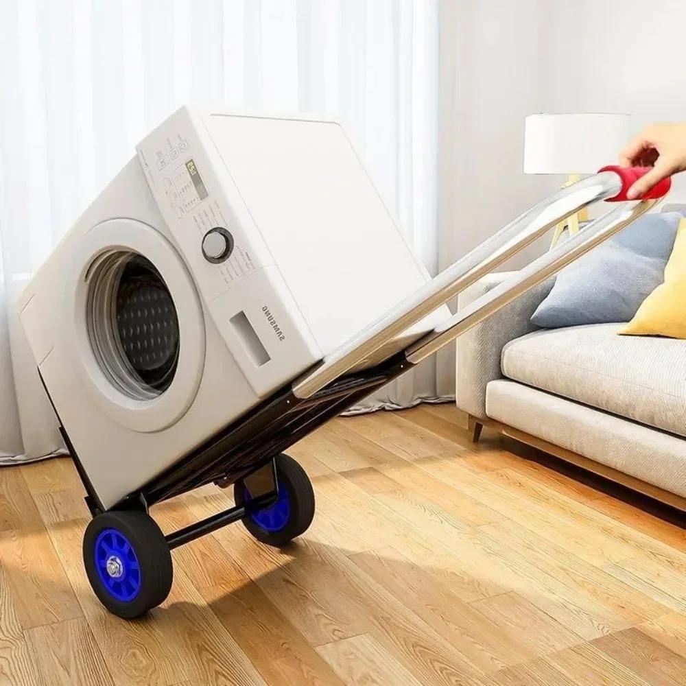 Складная выдвижная тележка Складная ручная тележка для перемещения бытовых нужд Волшебный прицеп Тележка для покупок Портативная ручная тележка для багажа