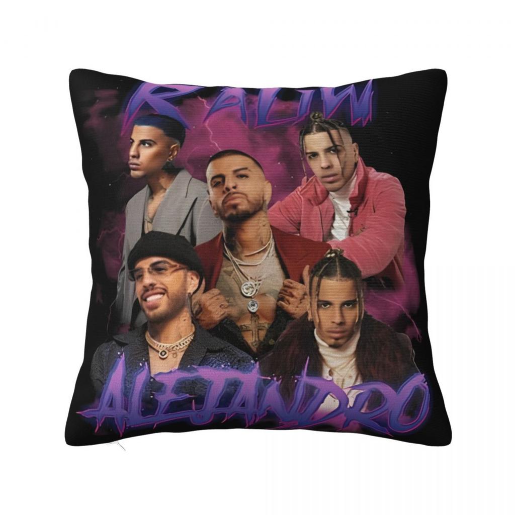 Pop Art Rauw Alejandro Pillow Case Cushion Cover Vintage Polyester Decor Pillowcase for Seat 45*45cm