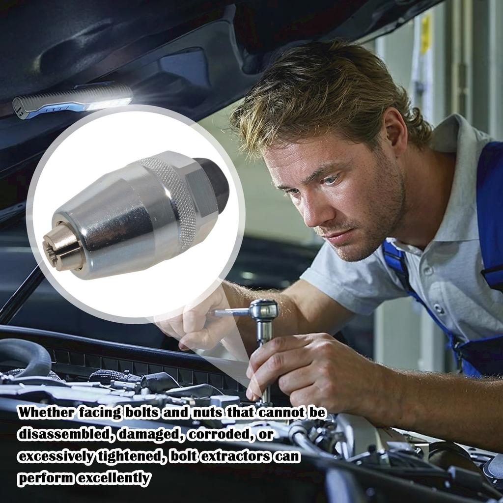 Инструмент для поврежденных болтов и шпилек, который зажимает шпильки от 1/4 до 1/2 дюйма для сломанных, поврежденных, слизавшихся, окрашенных и заржавевших крепежных болтов