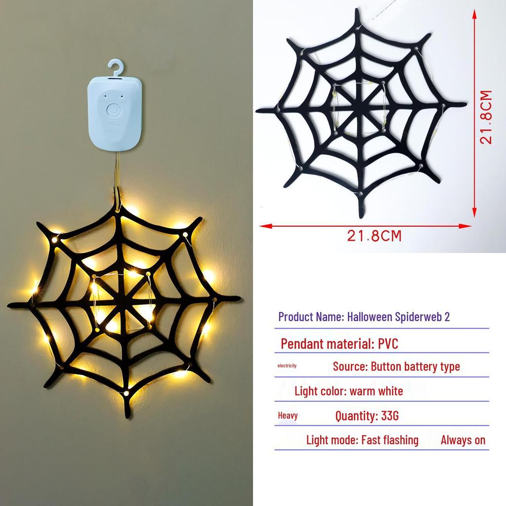 Halloween Pumpkin Ghost Hanging Lights for Indoor Wall & Window Decoration
