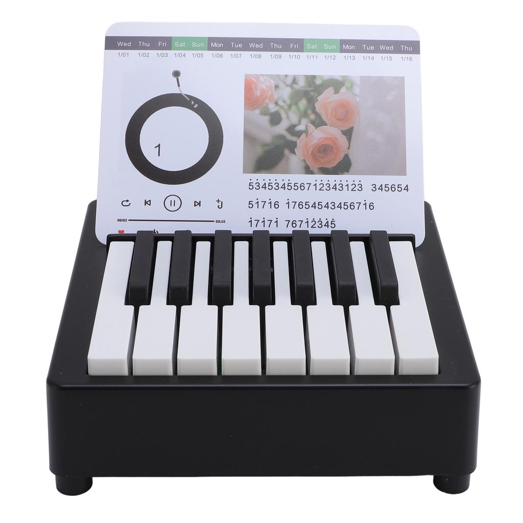 Miniature Piano Desk Calendar Innovative Playable Music Desk Desktop Ornament For Office Desks