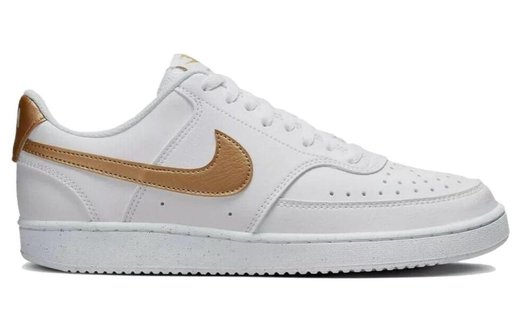 Nike Женские Court Vision Low Next Nature 'Белый Металлический Золотой' DH3158-105