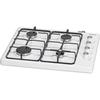 Эмалированная варочная панель, газовая плита с 4 конфорками, белая