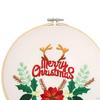 Christmas Embroidery Kit for Adults Craft Set Starters DIY Handwork Portable Art Hand