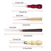 4 Pieces Handheld Tool Compact Size Handily Gripped Punching Awls Rustproof Dressmaker Accessories Woodworking Supplies DIY Prop