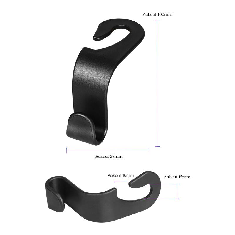 XMZSA1 Car Seat Headrest Hook For Volkswagen VW Scirocco Jetta Beetle Golf 4 5 6 mk8 Passat Polo B5 Tiguan Backrest Hanger Storage Hook
