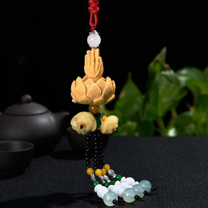 Car Pendant Out Of The Buddha And Into The Safe Chinese Style Resin Car Interior Pendant Pixiu Rearview Mirror Pendant