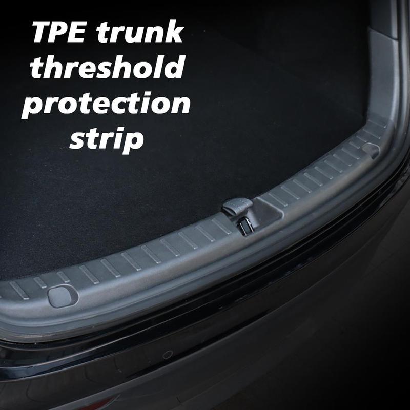 For Tesla New Model Y LAUNCH 2025 Trunk Threshold Strip TPE  Anti Scratch Protection Lid