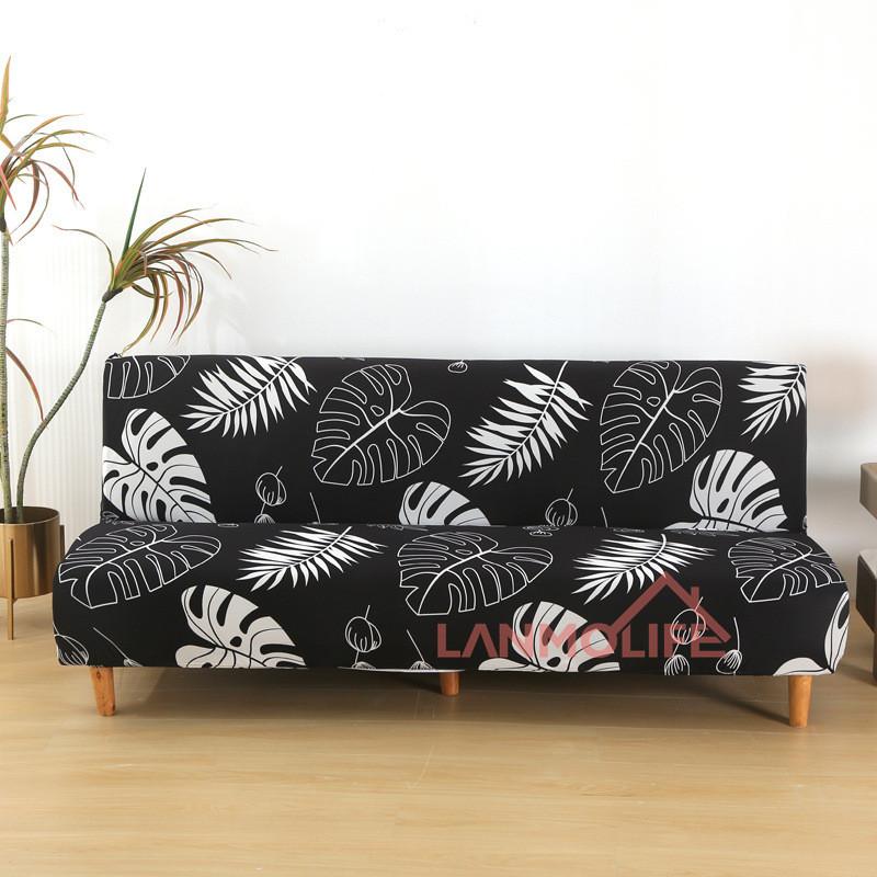 Чехол для складного дивана-кровати с простой эластичностью, без подлокотников, утолщенный, пыленепроницаемый чехол для дивана, все включено