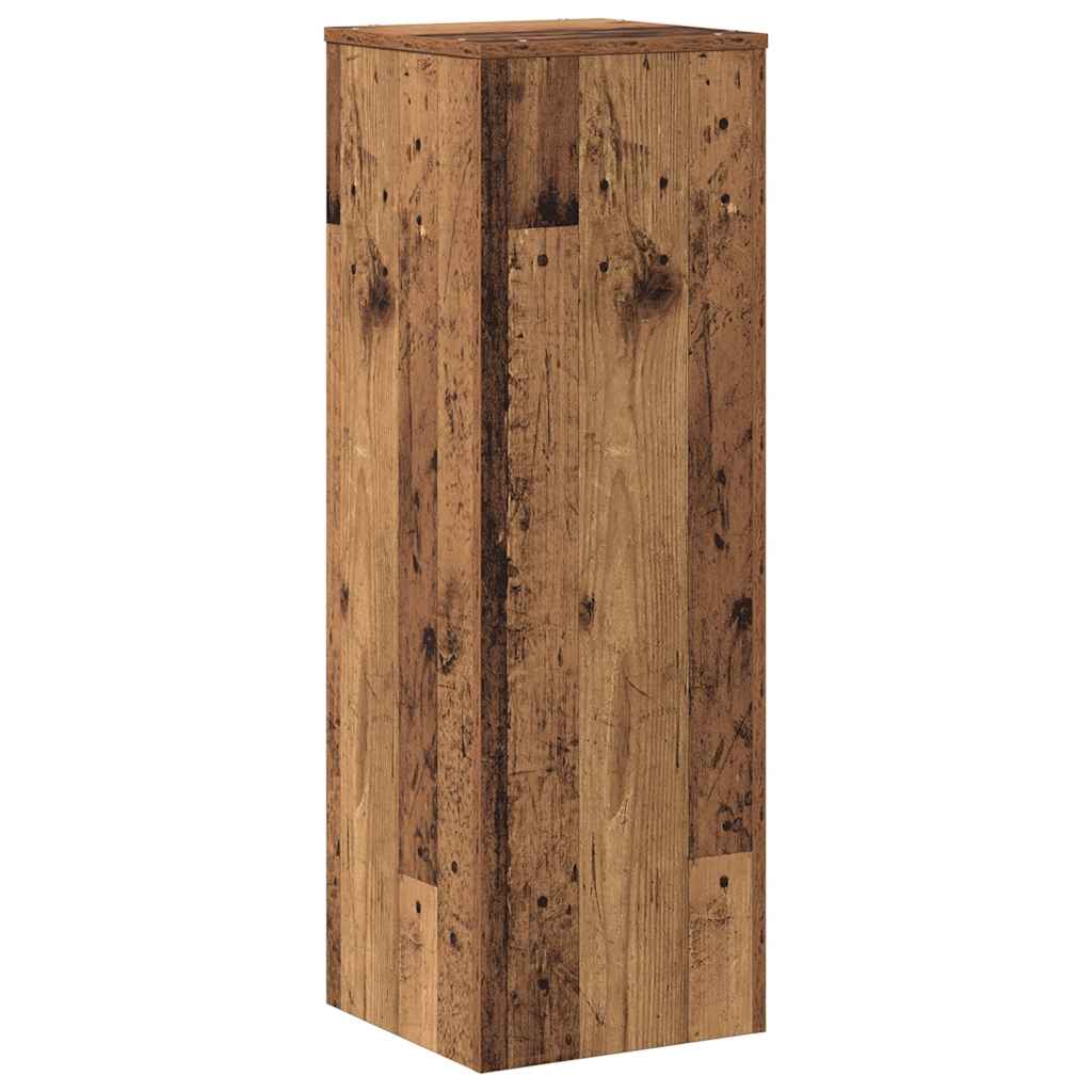 Plant Stand with Rustic Wood Look 33 x 33 x 100 cm Engineered Wood