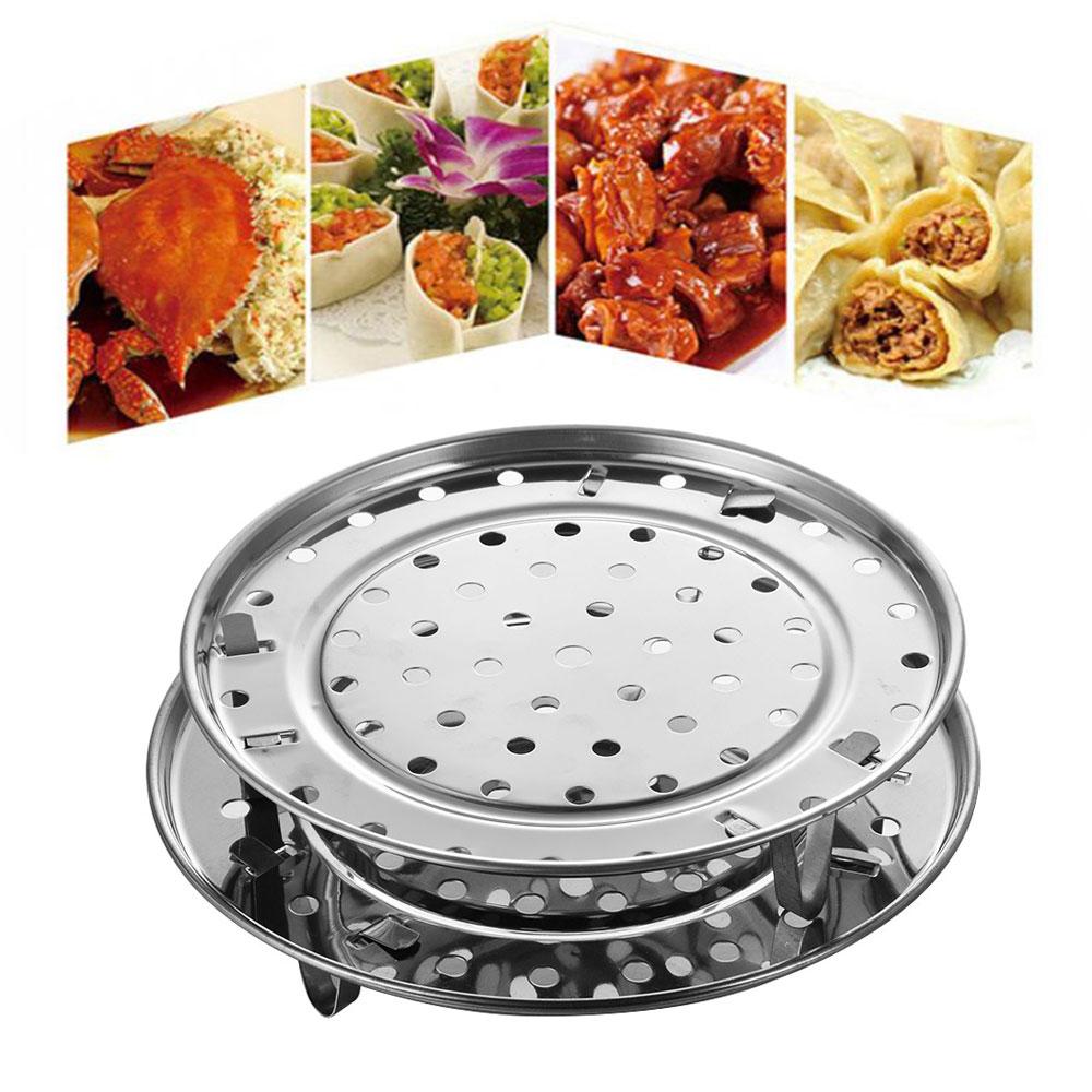 Rack Insulated Durable Steamer Tray Shelf Three-leg Stainless Steel
