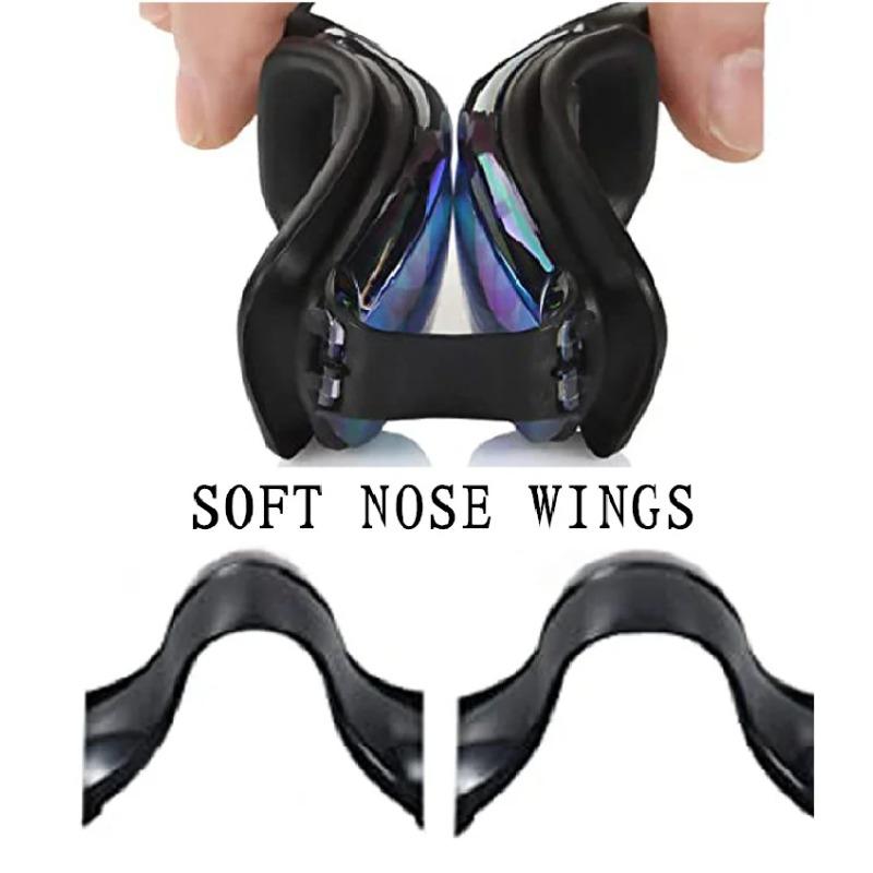 Профессиональные взрослые очки для плавания с защитой от запотевания и берушами. Мужские и женские очки для плавания. Герметичные. Регулируемые. Защита от УФ-лучей.