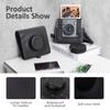 Защитный чехол MUZIRI KINOKOO INSTAX Wide EVO для камеры мгновенной печати с текстурой личи, горизонтальный стиль, чехол из искусственной кожи для камеры Fuji Wide EVO с регулируемым