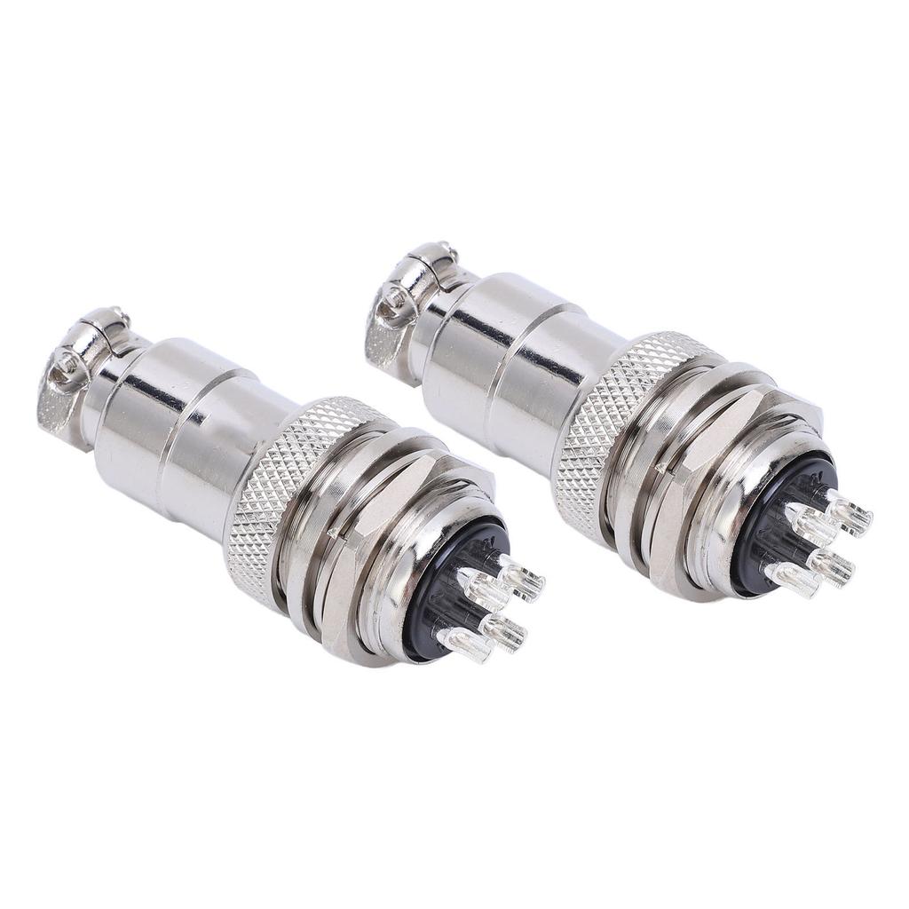 2 шт. Авиационный штекер-розетка, разъем, корпус из цинкового сплава, медные посеребренные контакты, 4 контакта