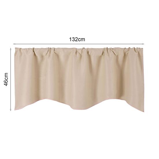 Сплошной цвет через стержень, короткая занавеска для домашней комнаты, балкона, кухни, окна, балдахин