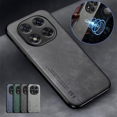 Для Xiaomi Poco X7 5G чехол силиконовый кожаный мягкий каркас задняя крышка для PocoX7 Poko Little X7 5G автомобильный магнитный держатель защитный чехол