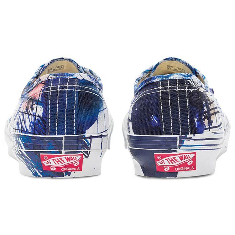 Connor Tingley x Vans OG Authentic LX Шахматная клетка - Белый Синий Унисекс Кроссовки Настоящий Белый VN0A4BV961P