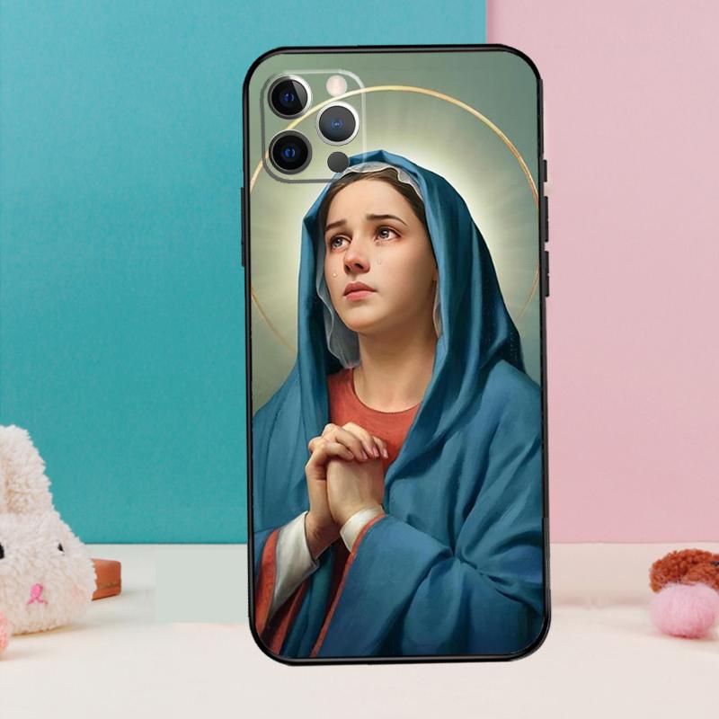 Virgin De Guadalupe Virgen Mary Phone Case For iPhone 17 Air 16 15 14 12 11 13 Pro Max 12 13 mini 15 16 Plus 16e Cover Coque