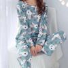 Cartoon Women Fashion Pajamas Set Girl Autumn Sleepwear Pijama Long Women Pyjamas Kawaii Suit Female Clothing Set  Nightwear