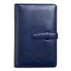 Stylish System Memo Schedule Planner Business Planner V.for.M 6-hole Planner, Notebook, Ring, Pad, Book, Cover, (Bible Size, Navy)