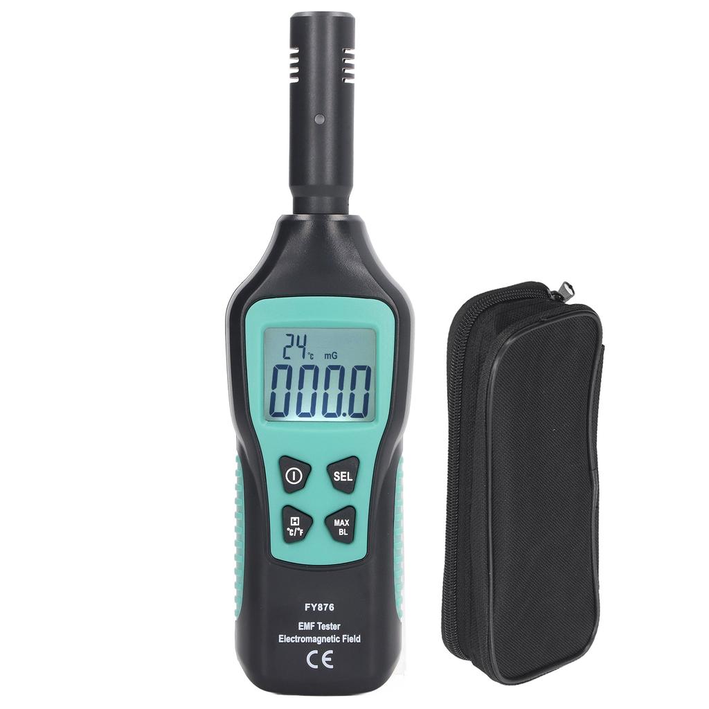 EMF Meter Electromagnetic Field Detector Handheld Temperature Tester for TV Computer