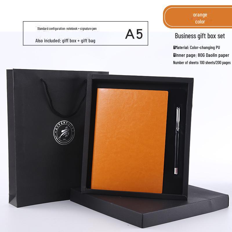 Подарочный набор из кожаных блокнотов премиум-класса с индивидуальным логотипом, форматы A5/B5, толстый блокнот для конференций
