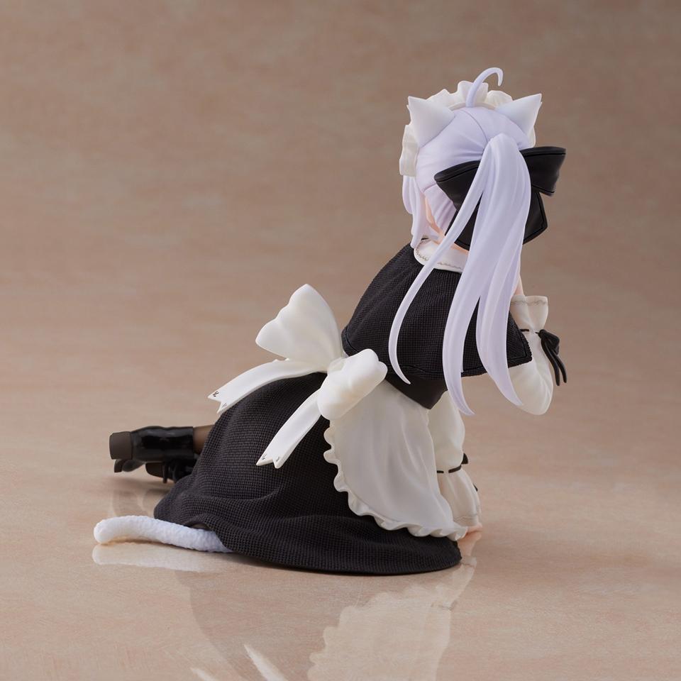 Аниме Элайна Фигурка Странствующая Ведьма Путешествие Черная Кошка Горничная Платье Сидящая Поза ПВХ Модель Игрушка
