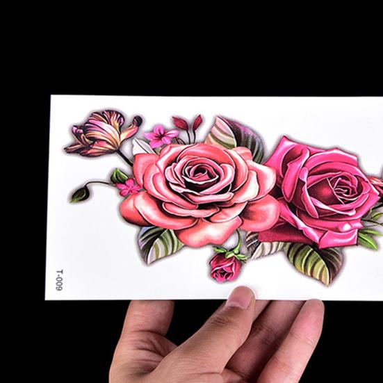Yousheng Body Tattoo Charming Waterproof Convenient Flower Temporary Tattoo Sticker for Girls
