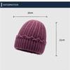 Windproof Coldproof Knitted Hat Thick Beanies Fashion Bonnet Caps  for Women Men