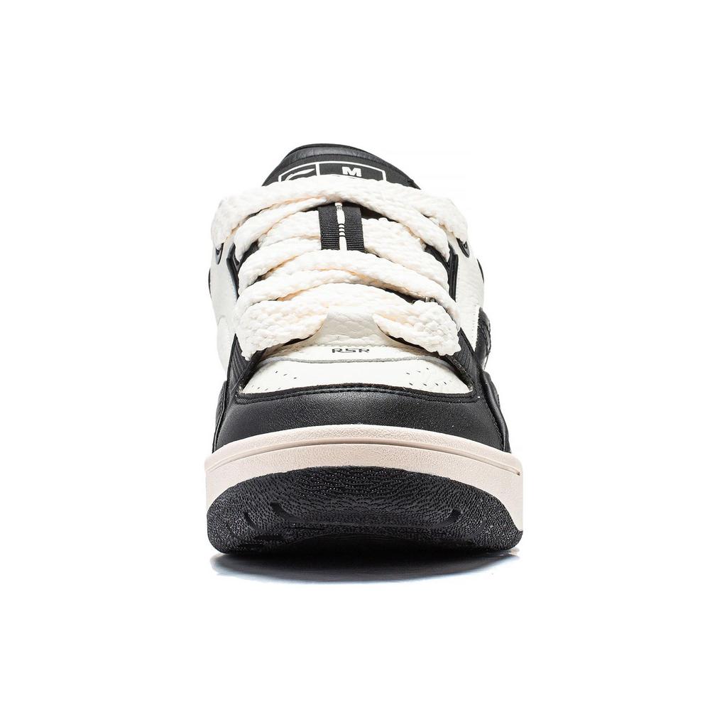 Баскетбольные кроссовки Li Ning Rsr 101 с низким верхом, амортизирующие, износостойкие, окисленные, черные, унисекс, белые ABCT041-2