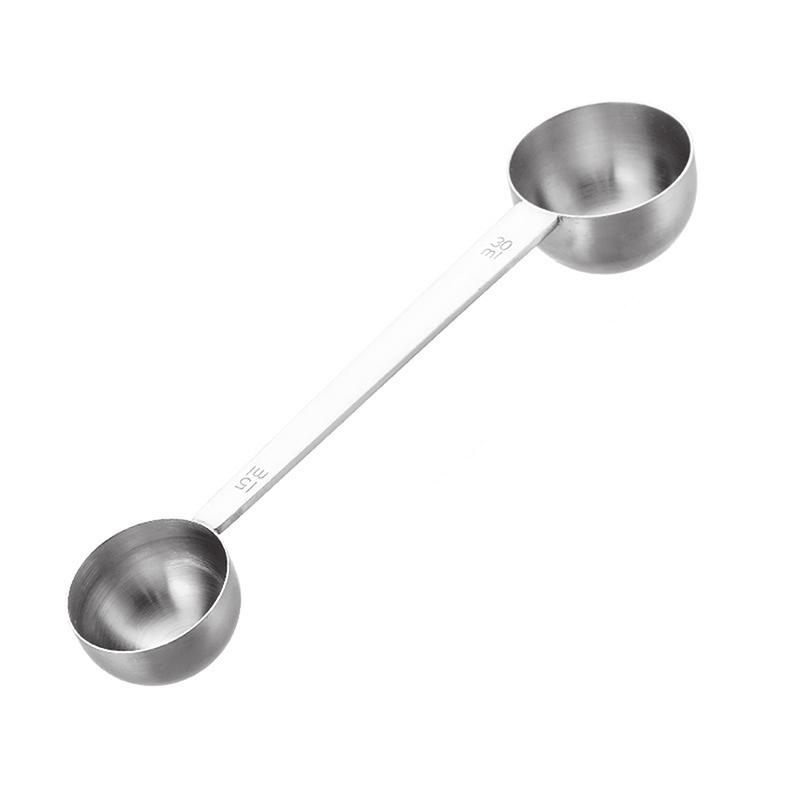 304 нержавеющая сталь мерные ложки с двойной головкой кофейный черпак 15 мл 30 мл для бариста кофейные зерна кухонные измерения