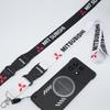 ysdf5 Auto Mobile Phone Neck Strap Lanyard Car Emblem Keychain Vehicle Id Holder for Mitsubishi Lancer 10 9 Asx Ralliart Eclipse L200