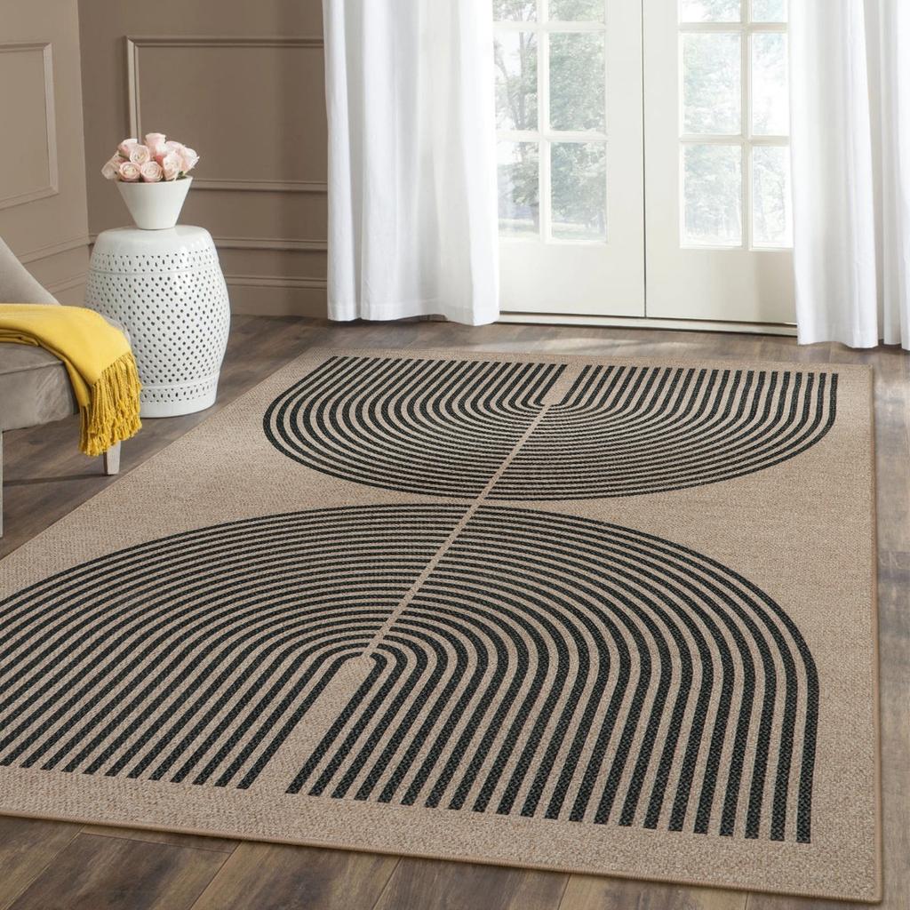 Геометрические полосы популярный декоративный ковер для спальни Арт-мода гостиная спальня большой площади ковер светлый роскошный ковер диван коврик