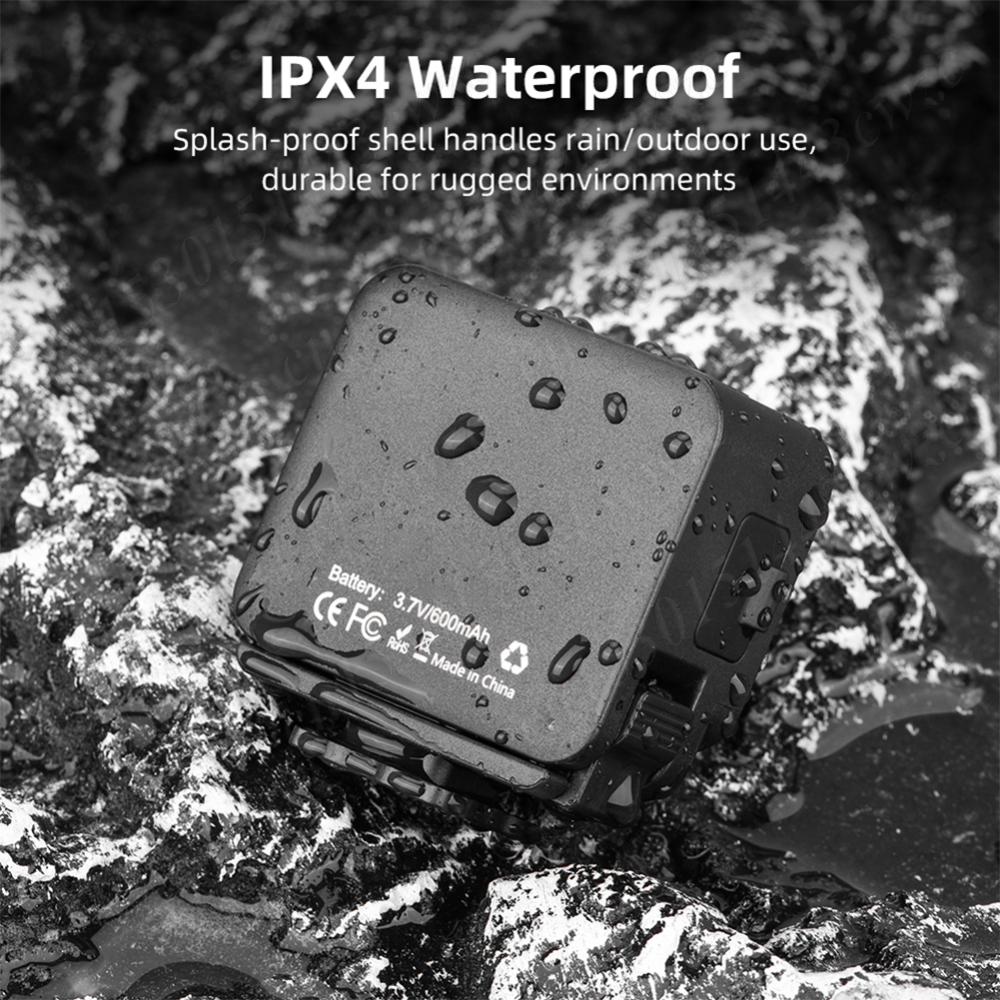 LED Camera Video Lights IPX4 Waterproof for DJI Action 5 Pro/Action 4 Vlogging Light 3000K/4440K/8700K Adjustable Lighting Lamp