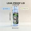 1PC Green Beer Beverage Can Pattern 750ml Color Plastic Sports Water Bottle Leakproof Flip Straw Lid Suitable for Sports Office Home Use