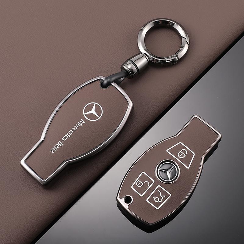 SUG2 TPU Car Key Case Cover Protection Shell Keychain For Mercedes Benz C E S-Class ML GL R SLK W204 W212 W221 W164 2001-2014 Sticker
