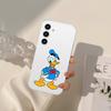 Милый Чехол для Телефона с Дональдом Даком для Samsung Galaxy S21 S22 S23 S24 S25ULTRA FE Ultra Plus5G A52S Прозрачный Чехол