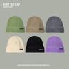 Вязаная шерстяная шапка детская осенне-зимняя модная брендовая шапка-мешок на голову теплая от холода шапка наклейка буква большой обхват головы шапка-бини