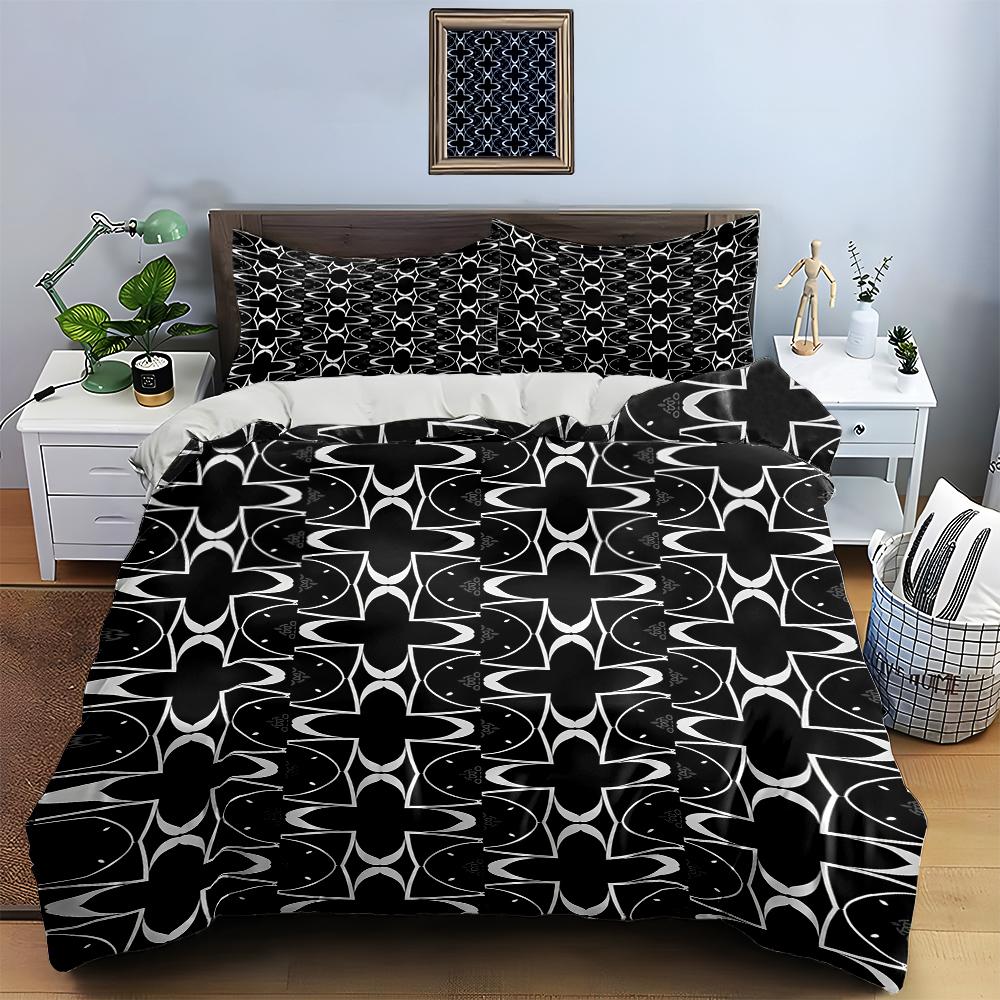 Abstract, geometric, symmetrical. Bedding Duvet cover sets Duvet covers Pillowcases gifts (1 * Duvet Cover 2 * Pillowcases, without duvet insert)